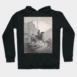 Don Quixote & Sancho Panza by Gustave Dore Hoodie